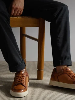 Herren Lloyd – Sneaker aus Kalbleder in Cognac