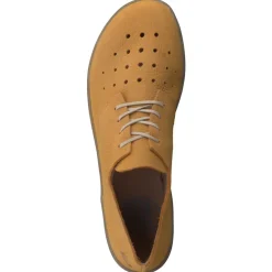 Damen LOINTS OF HOLLAND – Schnürschuhe aus Nubukleder senf