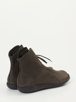 Damen LOINTS OF HOLLAND – Schnürstiefelette aus Nubukleder dunkelbraun
