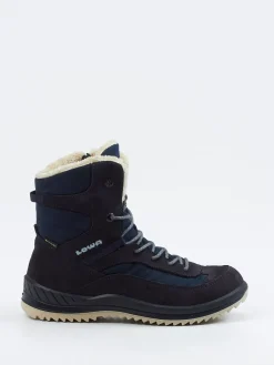 Kinder Lowa – Winterstiefel aus Veloursleder Dunkel