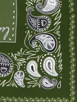 – Bandana aus Seide in Oliv*Lua Accessories Outlet