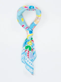 Damen Lua Accessories – Seidentuch aus glänzender Seide color