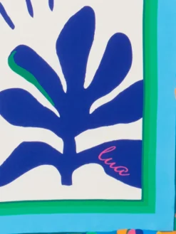 Damen Lua Accessories – Seidentuch aus Seide in Kobalt