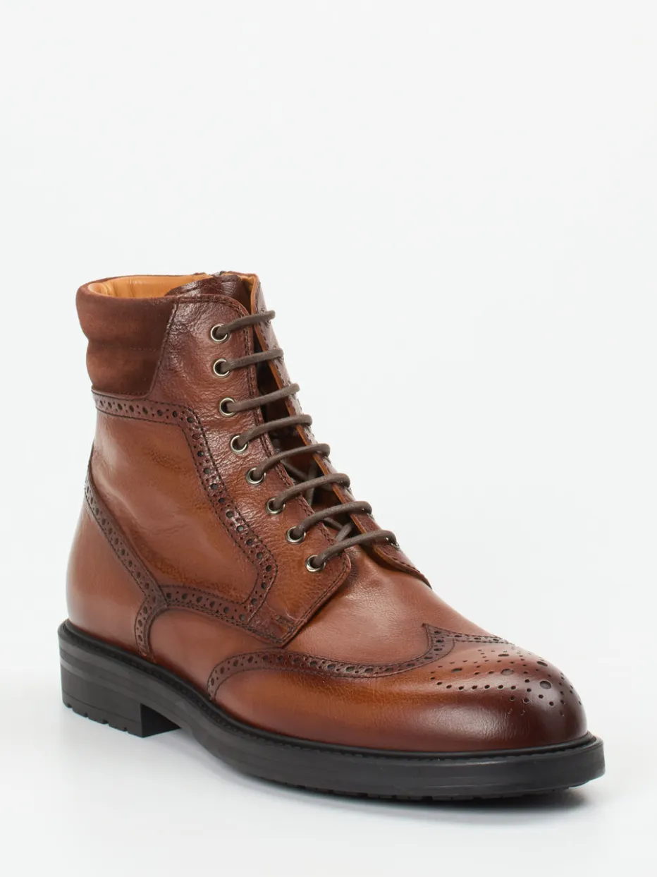 – Brogue-Boots aus Kalbleder in*Magnanni New