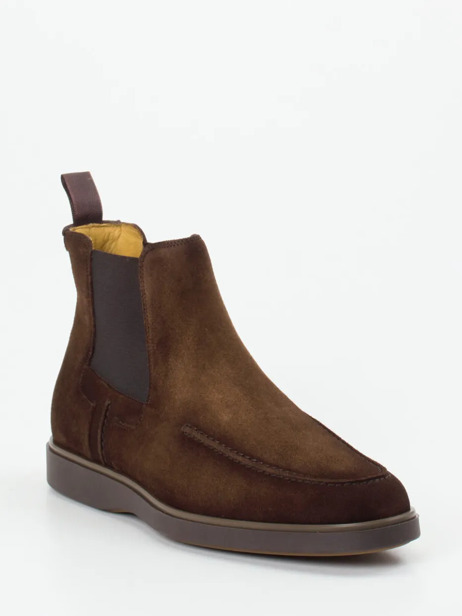 Herren Magnanni – Chelsea Boots aus Veloursleder dunkel