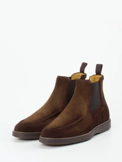 Herren Magnanni – Chelsea Boots aus Veloursleder dunkel