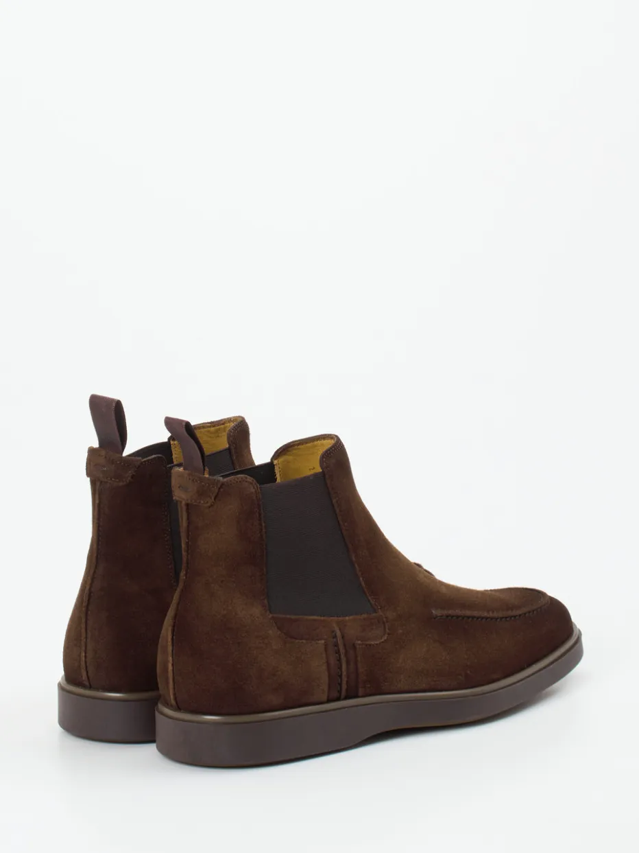 Herren Magnanni – Chelsea Boots aus Veloursleder dunkel