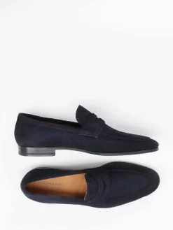 – Loafer aus Veloursleder Dunkel*Magnanni
