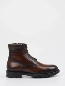 Herren Magnanni – Schnürboots aus Kalbleder Dunkel