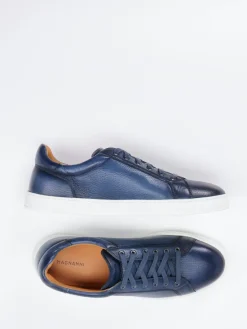 Herren Magnanni – Sneaker aus genarbtem Hirschleder Dunkel