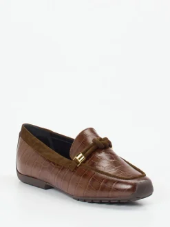 Damen Mania – Loafer aus geprägtem Leder in