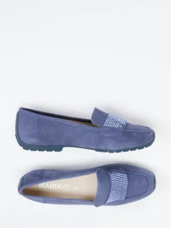 – Loafer aus Veloursleder in Jeans*Mania Discount