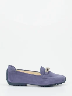 Damen Mania – Loafer aus Veloursleder Lavendel