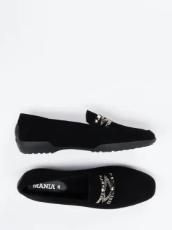 Damen Mania – Loafer aus Veloursleder in