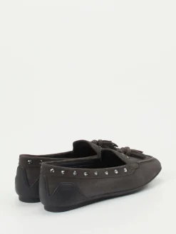 – Loafer aus Veloursleder in Anthrazit*Mania Sale