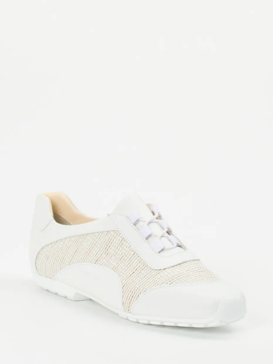Damen Mania – Low-Top Sneaker aus Lammleder Offwhite
