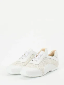 Damen Mania – Low-Top Sneaker aus Lammleder Offwhite