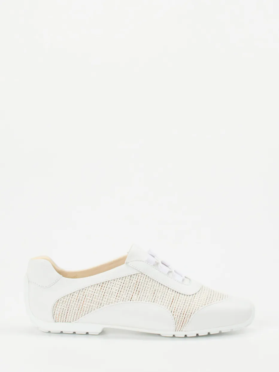 Damen Mania – Low-Top Sneaker aus Lammleder Offwhite