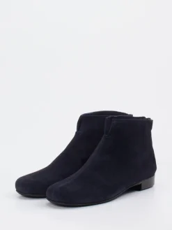 Damen Mannori – Ankle Boots aus Veloursleder Dunkel