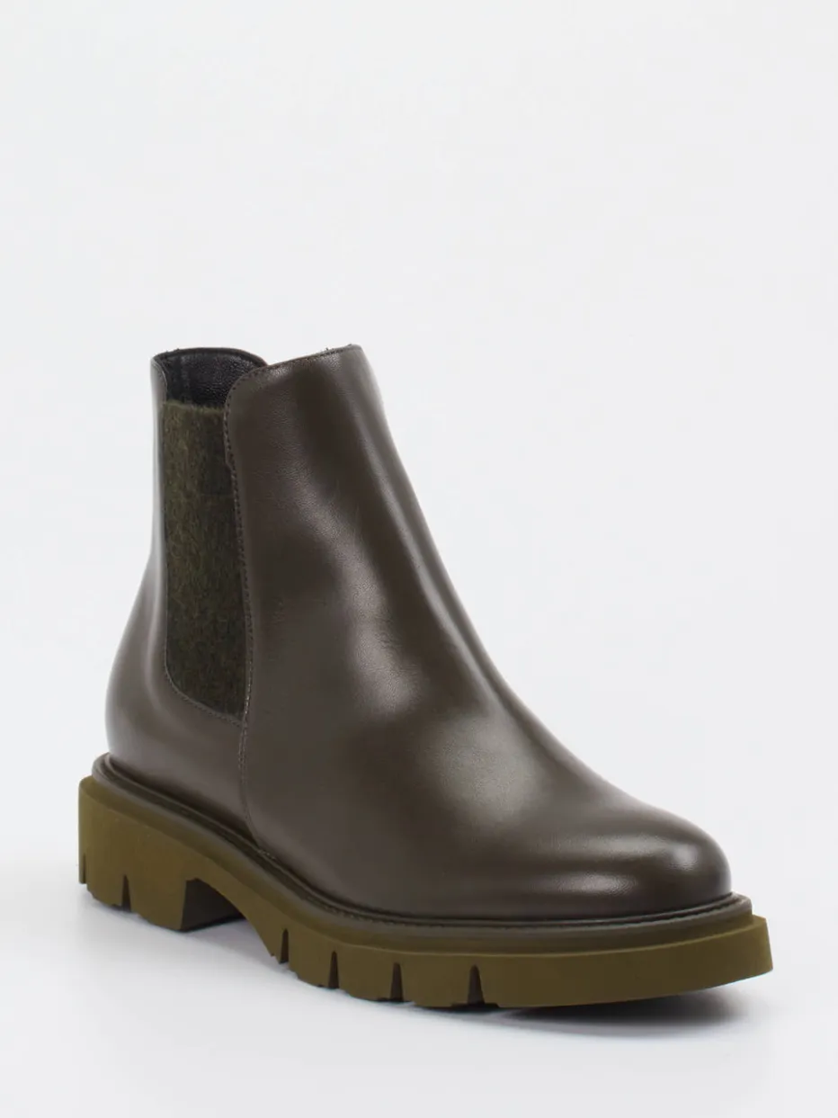 – Chelsea Boots aus Kalbleder Oliv*Mannori