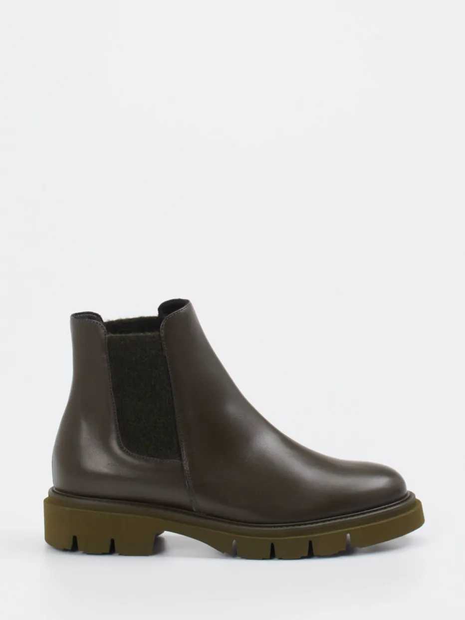 – Chelsea Boots aus Kalbleder Oliv*Mannori