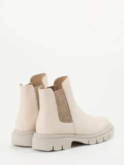 – Chelsea Boots aus Lammleder cremeweiß*Mannori Outlet