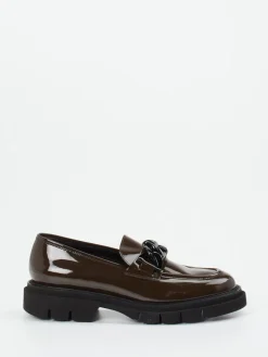 Damen Mannori – Chunky Loafer aus Lackleder schoko