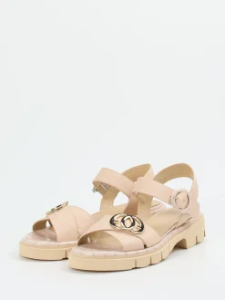 – Chunky-Sandalen aus Kalbleder in Beige*Mannori Sale