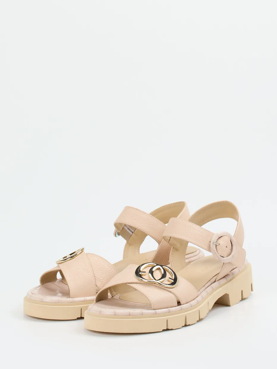 – Chunky-Sandalen aus Kalbleder in Beige*Mannori Sale
