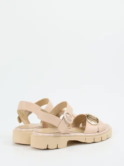– Chunky-Sandalen aus Kalbleder in Beige*Mannori Sale
