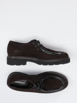 – Derby-Schnürschuh aus Veloursleder*Mannori Hot