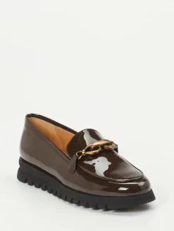 Damen Mannori – Loafer aus Lackleder Dunkel