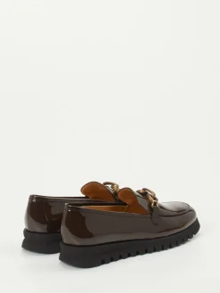Damen Mannori – Loafer aus Lackleder Dunkel
