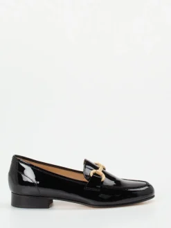Damen Mannori – Loafer aus Lackleder goldfarbene Spange