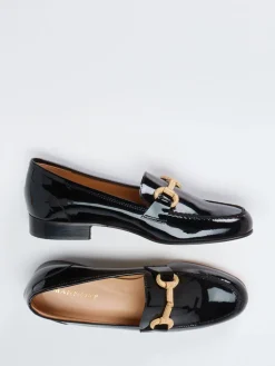 Damen Mannori – Loafer aus Lackleder goldfarbene Spange