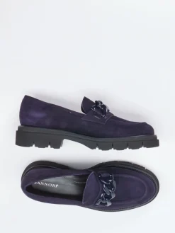 – Loafer aus Veloursleder Dunkelviolett*Mannori Online