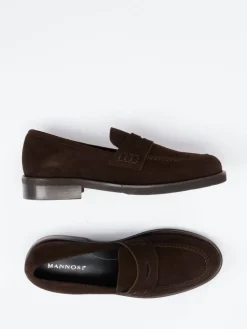 – Loafer aus Veloursleder Dunkel*Mannori Hot