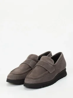 Damen Mannori – Loafer aus Veloursleder in Taupe