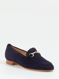 Damen Mannori – Loafer aus Veloursleder Dunkel