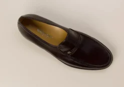 Herren Mannori – Loafer aus Ziegenleder Dunkel