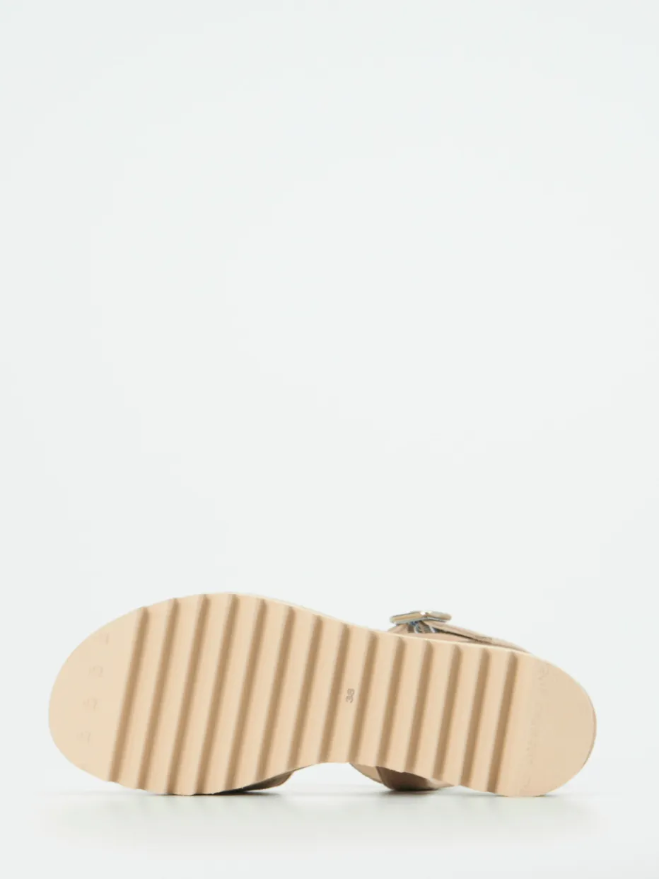 Damen Mannori – Plateau-Sandale aus Veloursleder Rosé