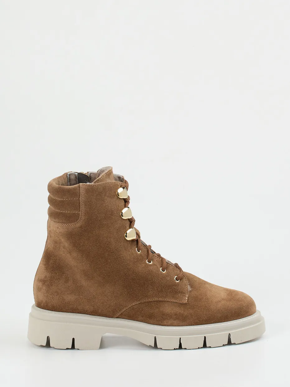 Damen Mannori – Schnürboots aus Veloursleder karamell