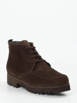 – Schnürboots aus Veloursleder Dunkel*Mannori Discount
