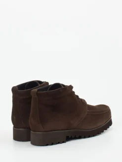 – Schnürboots aus Veloursleder Dunkel*Mannori Discount