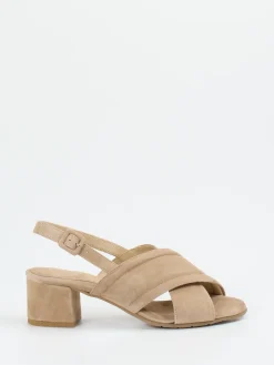 – Slingback-Sandale aus Veloursleder*Mannori Outlet