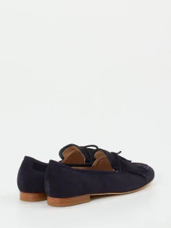 – Slipper aus Veloursleder Dunkel*Mannori Discount