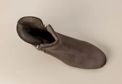 – Stiefelette aus Veloursleder*Mannori Discount