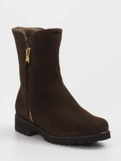 Damen Mannori – Stiefeletten aus Veloursleder dunkel