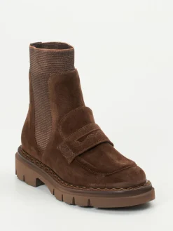 – Stiefeletten aus Veloursleder*Mannori Clearance