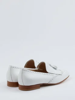 – Tassel Loafer aus Kalbleder in Offwhite*Mannori Hot